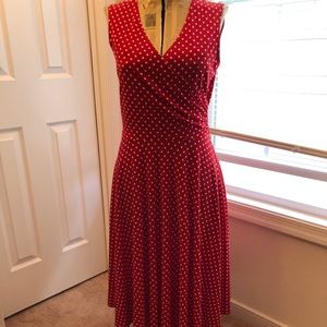 Ronni Nicole Red/white Polka dot Dress Size 12